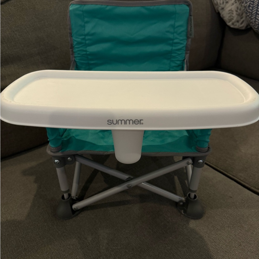 Portable Infant Booster Seat, Teal, 6 Months +